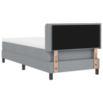 Casa si Gradina - Mobilier - Paturi si accesorii - Paturi - Pat Box Spring  cu Saltea Gri Deschis 80x200 cm Textil - Infinity.ro