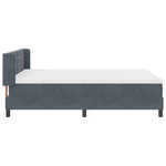 Casa si Gradina - Mobilier - Paturi si accesorii - Paturi - Pat box spring cu saltea, gri inchis, 140x200 cm, catifea - Infinity.ro