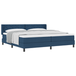 Casa si Gradina - Mobilier - Paturi si accesorii - Paturi - Pat Box Spring  cu Saltea Albastra 200x200 cm Textil - Infinity.ro