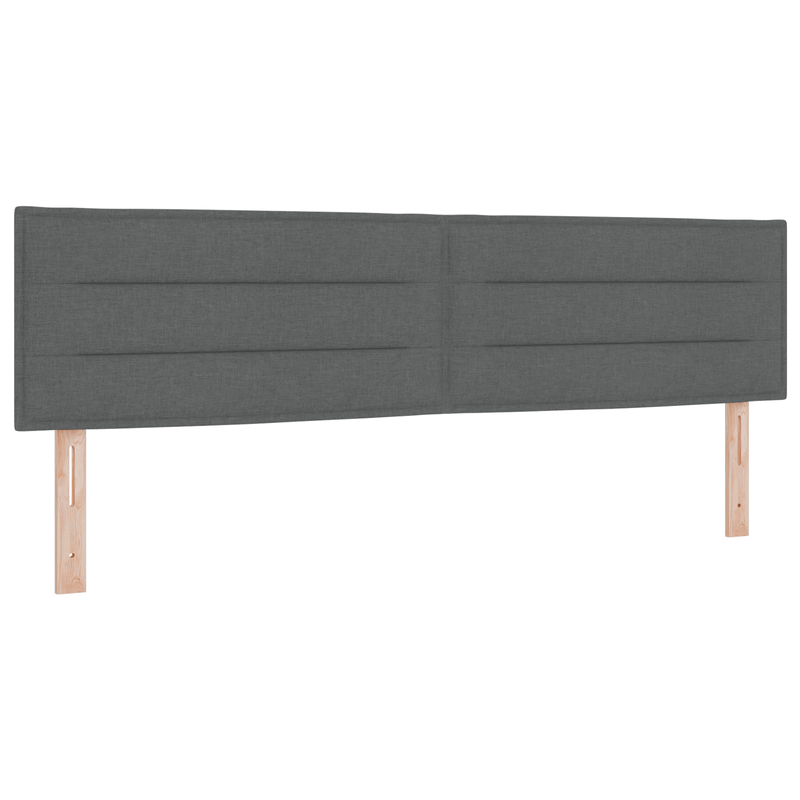 Casa si Gradina - Mobilier - Paturi si accesorii - Paturi - Pat cu arcuri  cu saltea Gri inchis 180x200 cm Material textil - Infinity.ro