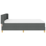 Casa si Gradina - Mobilier - Paturi si accesorii - Paturi - Pat cu arcuri  cu saltea gri inchis 140x200 cm tesatura. - Infinity.ro