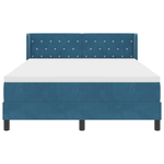 Casa si Gradina - Mobilier - Paturi si accesorii - Paturi - Pat box spring cu saltea, albastru inchis, 160x200 cm, catifea - Infinity.ro