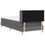 Casa si Gradina - Mobilier - Paturi si accesorii - Paturi - Pat cu springuri  cu saltea gri inchis 90x190 cm din material - Infinity.ro