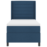 Casa si Gradina - Mobilier - Paturi si accesorii - Paturi - Pat box spring cu saltea, albastru, 80x200 cm, textil - Infinity.ro