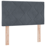 Casa si Gradina - Mobilier - Paturi si accesorii - Paturi - Pat box spring cu saltea, gri inchis, 80x200 cm, catifea - Infinity.ro