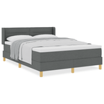 Casa si Gradina - Mobilier - Paturi si accesorii - Paturi - Pat cu arcuri  cu saltea gri inchis 160x200 cm - Infinity.ro