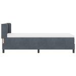 Casa si Gradina - Mobilier - Paturi si accesorii - Paturi - Pat box spring cu saltea, gri inchis, 80x200 cm, catifea - Infinity.ro