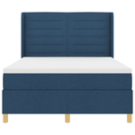 Casa si Gradina - Mobilier - Paturi si accesorii - Paturi - Pat cu arcuri si saltea Albastru 140x200 cm Tesatura - Infinity.ro