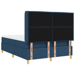 Casa si Gradina - Mobilier - Paturi si accesorii - Paturi - Pat cu arcuri si saltea Albastru 140x200 cm Tesatura - Infinity.ro