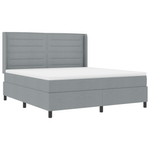 Casa si Gradina - Mobilier - Paturi si accesorii - Paturi - Pat Box Spring  cu Saltea Gri Deschis 180x200 cm Tesatura - Infinity.ro