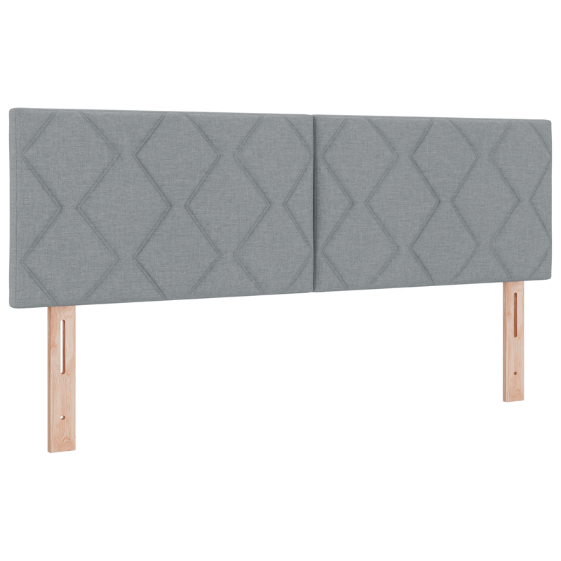 Casa si Gradina - Mobilier - Paturi si accesorii - Paturi - Pat Box Spring cu Saltea Gri deschis 140x200 cm Material Textil - Infinity.ro
