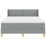 Casa si Gradina - Mobilier - Paturi si accesorii - Paturi - Pat Box Spring cu Saltea Gri deschis 140x200 cm Material Textil - Infinity.ro