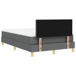 Casa si Gradina - Mobilier - Paturi si accesorii - Paturi - Pat cu arcuri cu saltea si LED gri inchis 120x200 cm tesatura - Infinity.ro