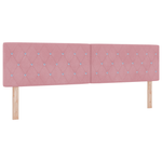 Casa si Gradina - Mobilier - Paturi si accesorii - Paturi - Pat cu saltea si LED Roz 180x200 cm Catifea - Infinity.ro