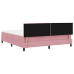 Casa si Gradina - Mobilier - Paturi si accesorii - Paturi - Pat cu saltea si LED Roz 180x200 cm Catifea - Infinity.ro