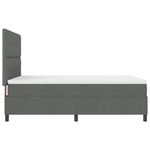 Casa si Gradina - Mobilier - Paturi si accesorii - Paturi - Pat cu arcuri cu saltea & LED Gri inchis 140x200 cm - Infinity.ro