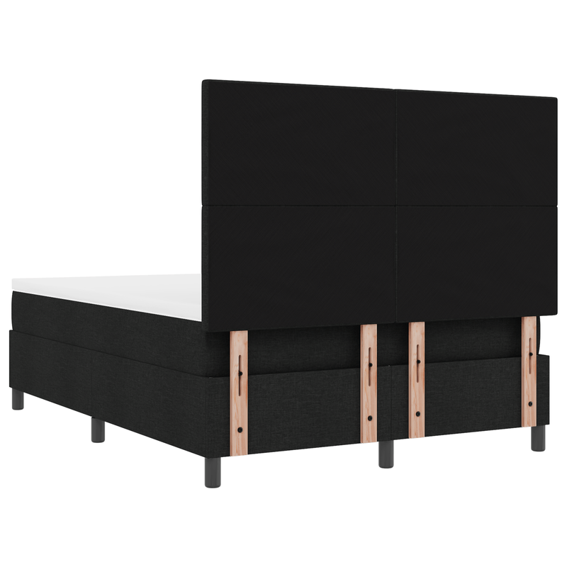 Casa si Gradina - Mobilier - Paturi si accesorii - Paturi - Pat cu Arc cu Saltea & LED Negru 140x200 cm Tesatura - Infinity.ro