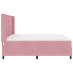 Casa si Gradina - Mobilier - Paturi si accesorii - Paturi - Pat box spring cu saltea, roz, 180x200 cm, catifea - Infinity.ro