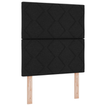 Casa si Gradina - Mobilier - Paturi si accesorii - Paturi - Pat cu arcuri cu saltea & LED Negru 80x200 cm Tesatura - Infinity.ro