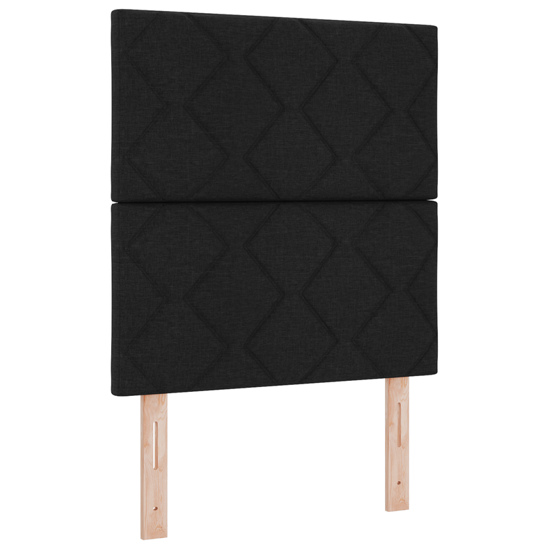Casa si Gradina - Mobilier - Paturi si accesorii - Paturi - Pat cu arcuri cu saltea & LED Negru 80x200 cm Tesatura - Infinity.ro