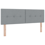 Casa si Gradina - Mobilier - Paturi si accesorii - Paturi - Pat Box Spring cu Saltea & LED Gri 140x190 cm Fabric - Infinity.ro