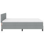 Casa si Gradina - Mobilier - Paturi si accesorii - Paturi - Pat Box Spring cu Saltea & LED Gri 140x190 cm Fabric - Infinity.ro