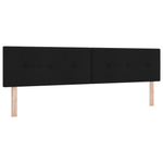 Casa si Gradina - Mobilier - Paturi si accesorii - Paturi - Pat cu arcuri cu saltea & LED negru 200x200 cm tesatura - Infinity.ro