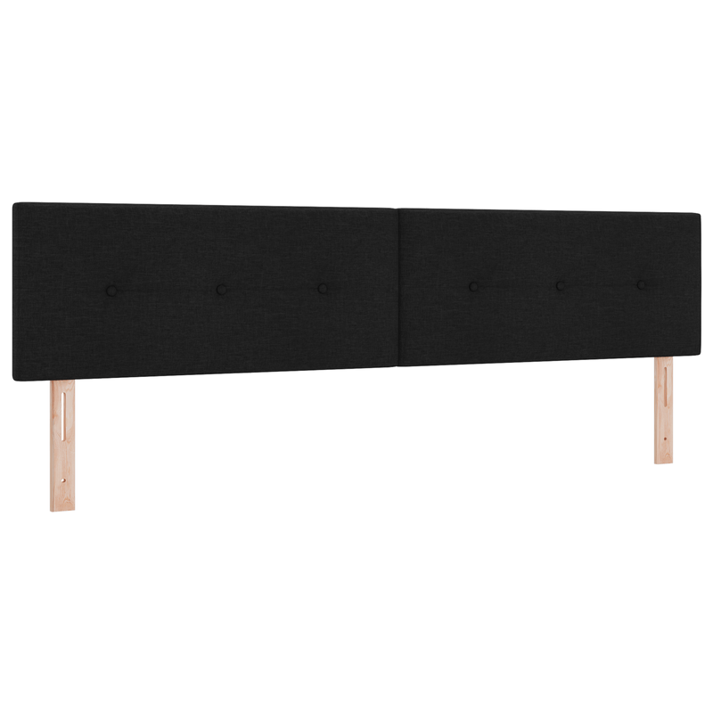 Casa si Gradina - Mobilier - Paturi si accesorii - Paturi - Pat cu arcuri cu saltea & LED negru 200x200 cm tesatura - Infinity.ro