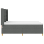 Casa si Gradina - Mobilier - Paturi si accesorii - Paturi - Pat box spring cu saltea, gri inchis, 140x200 cm, textil - Infinity.ro