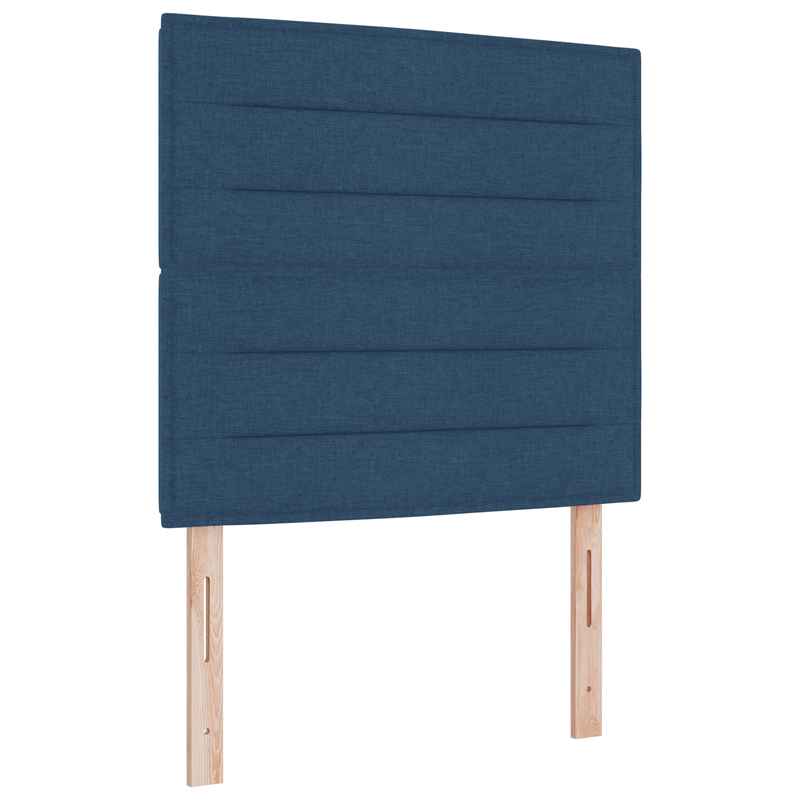 Casa si Gradina - Mobilier - Paturi si accesorii - Paturi - Pat Box Spring cu Saltea & LED Albastru 90x190 cm Fabric - Infinity.ro