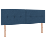 Casa si Gradina - Mobilier - Paturi si accesorii - Paturi - Pat cu arcuri cu saltea & LED albastru 140x190 cm tesatura - Infinity.ro
