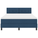 Casa si Gradina - Mobilier - Paturi si accesorii - Paturi - Pat cu arcuri cu saltea & LED albastru 140x190 cm tesatura - Infinity.ro
