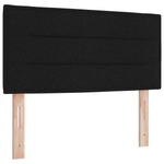 Casa si Gradina - Mobilier - Paturi si accesorii - Paturi - Pat cu arcuri boxa cu saltea si LED Negru 90x190 cm Fabricat - Infinity.ro