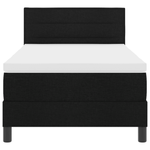 Casa si Gradina - Mobilier - Paturi si accesorii - Paturi - Pat cu arcuri boxa cu saltea si LED Negru 90x190 cm Fabricat - Infinity.ro