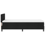 Casa si Gradina - Mobilier - Paturi si accesorii - Paturi - Pat cu arcuri boxa cu saltea si LED Negru 90x190 cm Fabricat - Infinity.ro