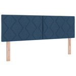 Casa si Gradina - Mobilier - Paturi si accesorii - Paturi - Pat Box Spring cu saltea & LED albastru 140x200 cm din tesatura - Infinity.ro