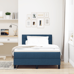 Casa si Gradina - Mobilier - Paturi si accesorii - Paturi - Pat Box Spring cu Saltea & LED Albastru 120x200 cm Fabric - Infinity.ro