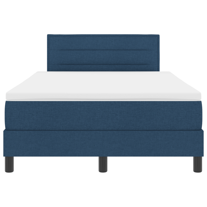 Casa si Gradina - Mobilier - Paturi si accesorii - Paturi - Pat Box Spring cu Saltea & LED Albastru 120x200 cm Fabric - Infinity.ro