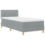 Casa si Gradina - Mobilier - Paturi si accesorii - Paturi - Pat cu suport de arcuri cu saltea & LED Gri deschis 80x200 cm Tesatura - Infinity.ro