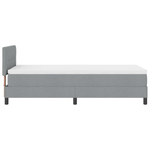Casa si Gradina - Mobilier - Paturi si accesorii - Paturi - Pat cu arcuri si saltea cu LED Gri deschis 90x190 cm Tesatura - Infinity.ro
