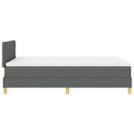 Casa si Gradina - Mobilier - Paturi si accesorii - Paturi - Pat cu arcuri cu saltea & LED Gri inchis 120x200 cm Tesatura - Infinity.ro