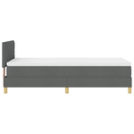 Casa si Gradina - Mobilier - Paturi si accesorii - Paturi - Pat Box Spring cu Saltea & LED Gri inchis 100x200 cm Tesatura - Infinity.ro