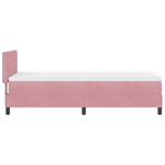 Casa si Gradina - Mobilier - Paturi si accesorii - Paturi - Pat box spring cu saltea & LED, roz, 80x200 cm catifea - Infinity.ro