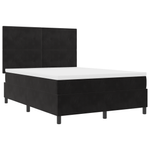 Casa si Gradina - Mobilier - Paturi si accesorii - Paturi - Pat box spring cu saltea & LED, negru, 140x200 cm catifea - Infinity.ro