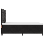 Casa si Gradina - Mobilier - Paturi si accesorii - Paturi - Pat box spring cu saltea & LED, negru, 140x200 cm catifea - Infinity.ro