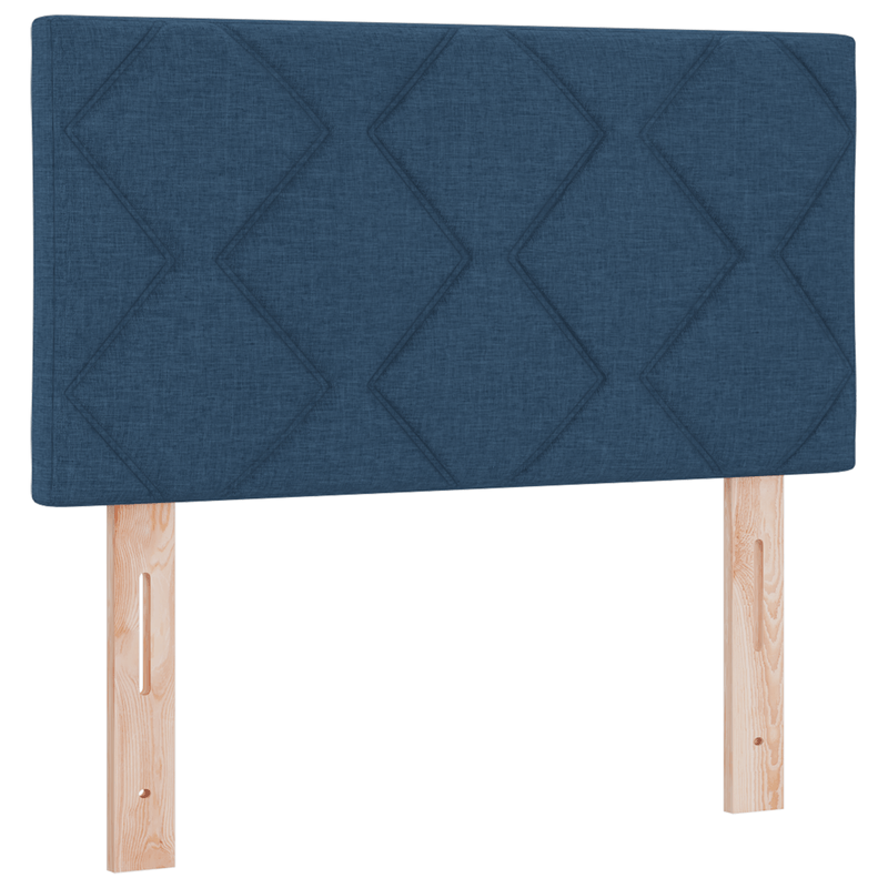 Casa si Gradina - Mobilier - Paturi si accesorii - Paturi - Pat cu arcuri si saltea & LED Bleumarin 80x200 cm Tesatura - Infinity.ro