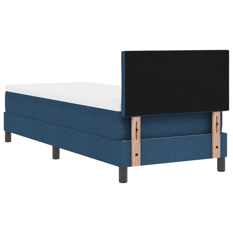 Casa si Gradina - Mobilier - Paturi si accesorii - Paturi - Pat cu arcuri si saltea & LED Bleumarin 80x200 cm Tesatura - Infinity.ro