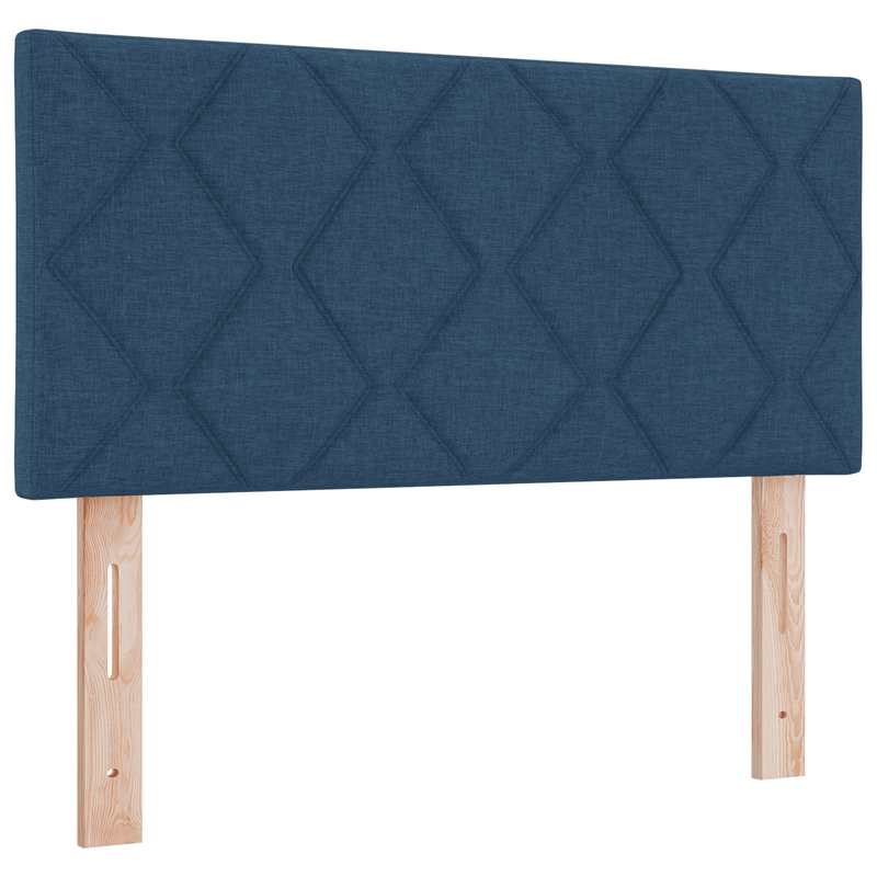 Casa si Gradina - Mobilier - Paturi si accesorii - Paturi - Pat cu arcuri cu saltea si LED Albastru 120x200 cm Tesatura - Infinity.ro