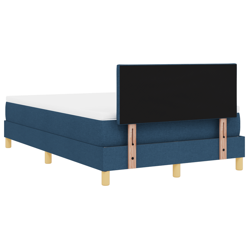Casa si Gradina - Mobilier - Paturi si accesorii - Paturi - Pat cu arcuri cu saltea si LED Albastru 120x200 cm Tesatura - Infinity.ro