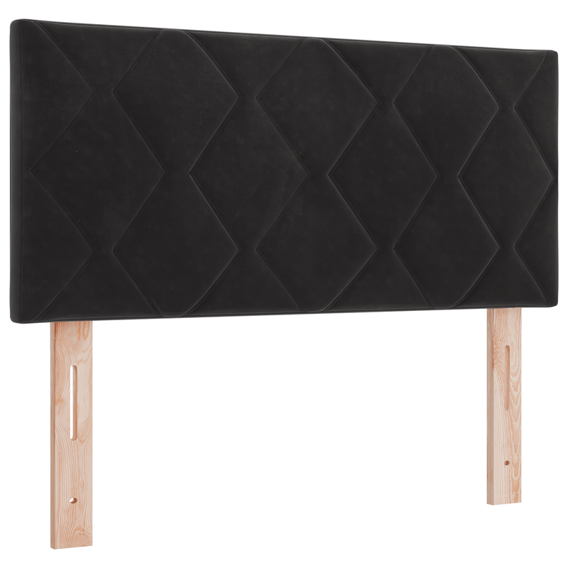 Casa si Gradina - Mobilier - Paturi si accesorii - Paturi - Pat box spring cu saltea & LED, negru, 90x200 cm catifea - Infinity.ro